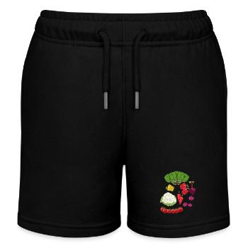 Légumes Cuisine végétarienne Cuisine Vitamines - Short de jogging enfant bio Stanley/Stella - noir - Devant