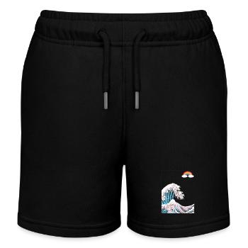 Trau dich, du selbst zu sein - Trans LGBT Farben in der - Kinder Organic Joggingshorts Mini Bolter von Stanley/Stella - Schwarz - Vorne
