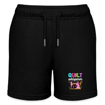 Couturière à la machine à coudre - Short de jogging enfant bio Stanley/Stella - noir - Devant