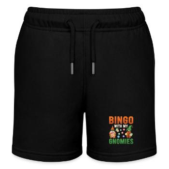 Bingo avec mes gnomies Bingo amusant - Short de jogging enfant bio Stanley/Stella - noir - Devant