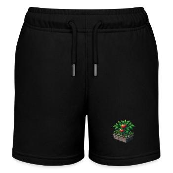 Tomatenpflanze im Topf - Kinder Organic Joggingshorts Mini Bolter von Stanley/Stella - Schwarz - Vorne