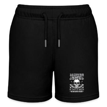 Bauherr Hausbau Eigenheim Richtfest Bauherren - Kinder Organic Joggingshorts Mini Bolter von Stanley/Stella - Schwarz - Vorne