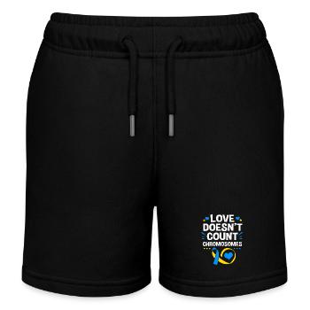 Down Syndrom - Kinder Organic Joggingshorts Mini Bolter von Stanley/Stella - Schwarz - Vorne