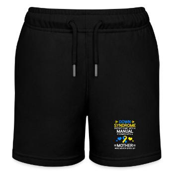 Down Syndrom T21 Chromosom Trisomie - Kinder Organic Joggingshorts Mini Bolter von Stanley/Stella - Schwarz - Vorne