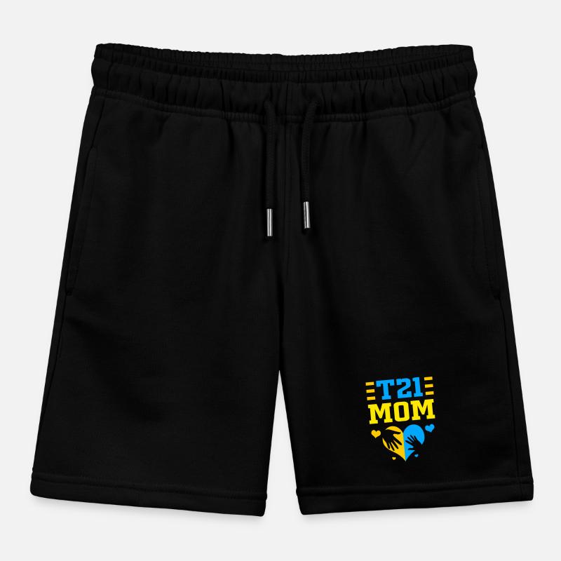 Down syndrome Kids Organic Sweat Shorts by Stanley/Stella