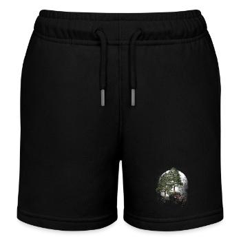 Halloween Spinne Spinnen Waldbewohner - Kinder Organic Joggingshorts Mini Bolter von Stanley/Stella - Schwarz - Vorne