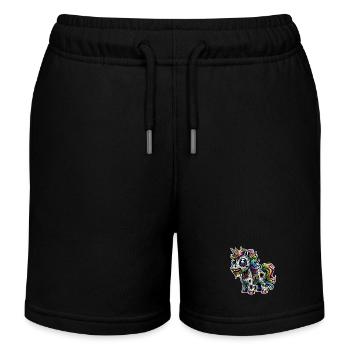 Licorne zombie Zombiecorn - Short de jogging enfant bio Stanley/Stella - noir - Devant