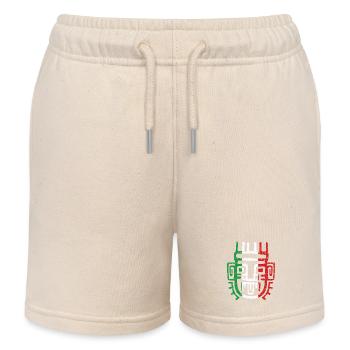 Symbole aztèque Maya mexicain Drapeau mexicain Bec-en-sabot - Short de jogging enfant bio Stanley/Stella - écru doux - Devant