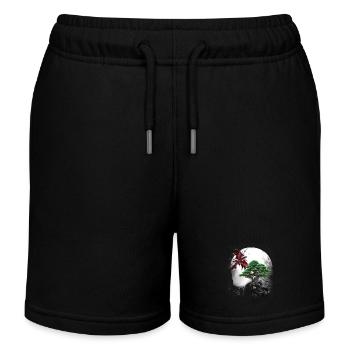 Märchen Fabeltier Drache Drachen Märchenfigur Myth - Kinder Organic Joggingshorts Mini Bolter von Stanley/Stella - Schwarz - Vorne