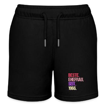 Valentinstag Beste Ehefrau Seit 1966 - Kinder Organic Joggingshorts Mini Bolter von Stanley/Stella - Schwarz - Vorne