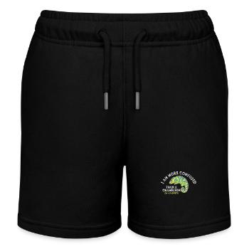 Je suis plus confus qu’un caméléon - Short de jogging enfant bio Stanley/Stella - noir - Devant