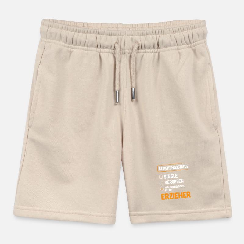 Educator Relationship Status Kids Organic Sweat Shorts by Stanley/Stella