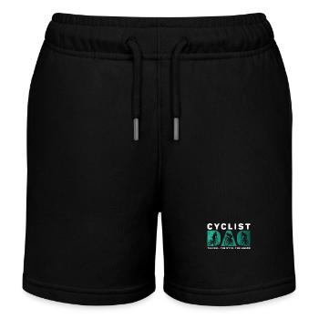 Papa cycliste L’idole Le mythe Le vététiste - Short de jogging enfant bio Stanley/Stella - noir - Devant
