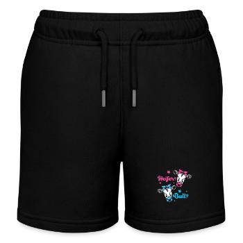 Gender Reveal Babyshower - Kids Organic Sweat Shorts by Stanley/Stella - black - Front