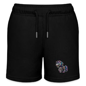 Unicorn Zombie - Kids Organic Sweat Shorts by Stanley/Stella - black - Front