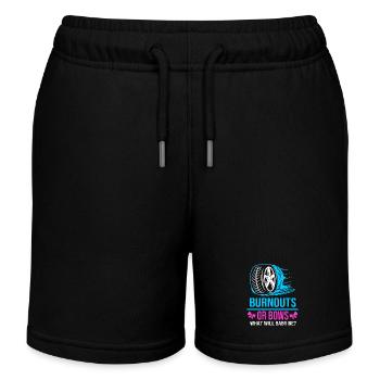 Gender Reveal - Kids Organic Sweat Shorts by Stanley/Stella - black - Front