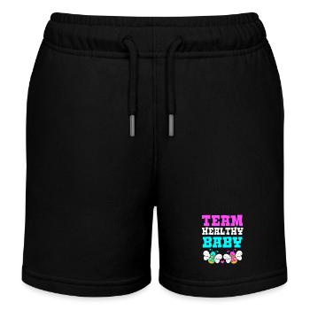 Gender Reveal - Kids Organic Sweat Shorts by Stanley/Stella - black - Front