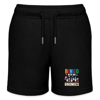 Bingo avec mes gnomies Bingo amusant - Short de jogging enfant bio Stanley/Stella - noir - Devant