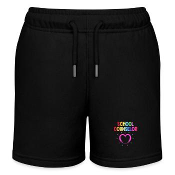 Psychologue scolaire - Short de jogging enfant bio Stanley/Stella - noir - Devant