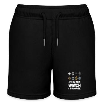 Just One More Watch I Promise Uhr Armanbanduhren - Kinder Organic Joggingshorts Mini Bolter von Stanley/Stella - Schwarz - Vorne