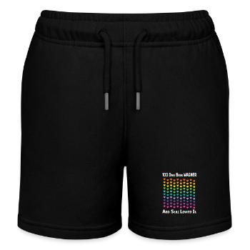 Wagner Rainbow Colorful Hearts - Kinder Organic Joggingshorts Mini Bolter von Stanley/Stella - Schwarz - Vorne