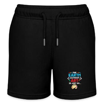 Maler - Kinder Organic Joggingshorts Mini Bolter von Stanley/Stella - Schwarz - Vorne