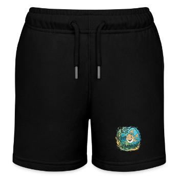 CONTINUEZ À NAGER - Short de jogging enfant bio Stanley/Stella - noir - Devant