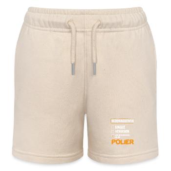 Polier Beziehungsstatus Polier Tiefbau Polier - Kinder Organic Joggingshorts Mini Bolter von Stanley/Stella - Natur - Vorne