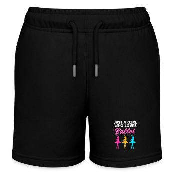 Danseuse de ballet - Short de jogging enfant bio Stanley/Stella - noir - Devant
