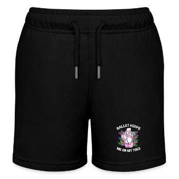 Danseuse de ballet - Short de jogging enfant bio Stanley/Stella - noir - Devant
