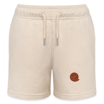 Rolled Pangolin Shirt Endangered Save The Pangolin - Kids Organic Sweat Shorts by Stanley/Stella - soft Ecru - Front