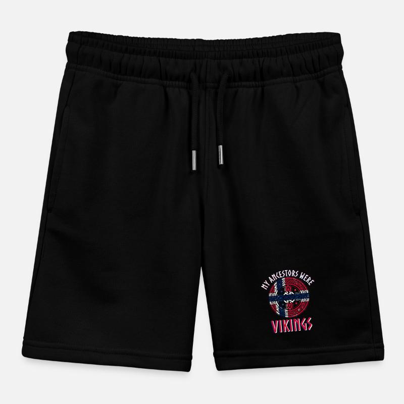 Viking ancestors valhalla odin vikings Kids Organic Sweat Shorts by Stanley/Stella