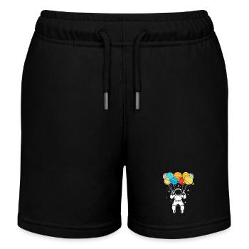 Univers Système Solaire - Short de jogging enfant bio Stanley/Stella - noir - Devant