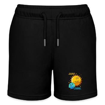 Sonnensystem Universum - Kinder Organic Joggingshorts Mini Bolter von Stanley/Stella - Schwarz - Vorne