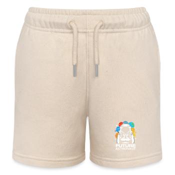 Univers Système Solaire - Short de jogging enfant bio Stanley/Stella - écru doux - Devant