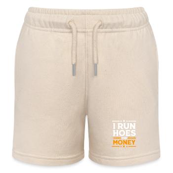 Construction worker construction site - Kids Organic Sweat Shorts by Stanley/Stella - soft Ecru - Front