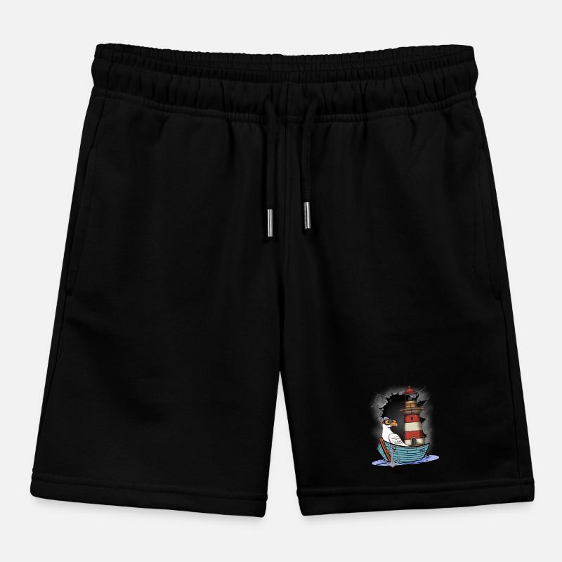 Möwe maritim Möwen Seevögel Leuchtturm Kinder Organic Joggingshorts Mini Bolter von Stanley/Stella