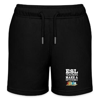 Professeur d’anglais Professeur d’anglais - Short de jogging enfant bio Stanley/Stella - noir - Devant