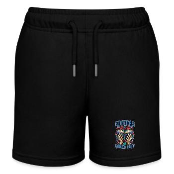 Book Editors going to Edit Publisher Book Author - Kids Organic Sweat Shorts by Stanley/Stella - black - Front