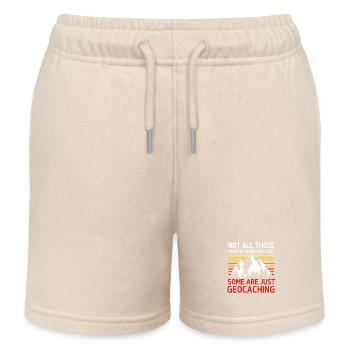 Géocaching Géocache Géocacher - Short de jogging enfant bio Stanley/Stella - écru doux - Devant