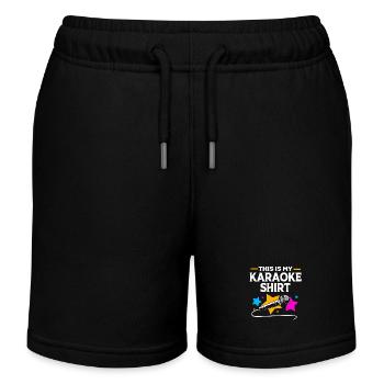 Karaoké - Short de jogging enfant bio Stanley/Stella - noir - Devant