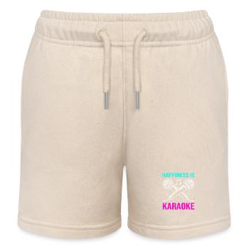 Karaoke - Kids Organic Sweat Shorts by Stanley/Stella - soft Ecru - Front