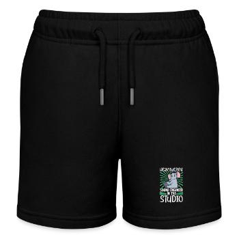 Schwergewicht am Mischpult - Sound Engineer - Kinder Organic Joggingshorts Mini Bolter von Stanley/Stella - Schwarz - Vorne