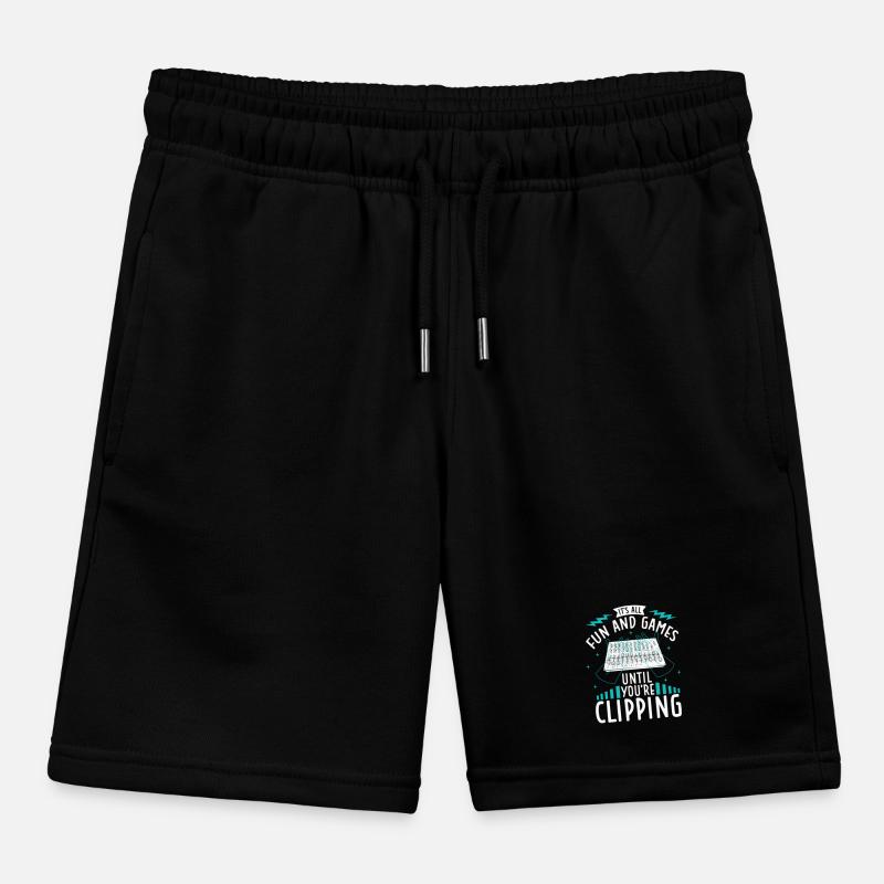 Clipping - Sound Engineer Kids Organic Sweat Shorts by Stanley/Stella