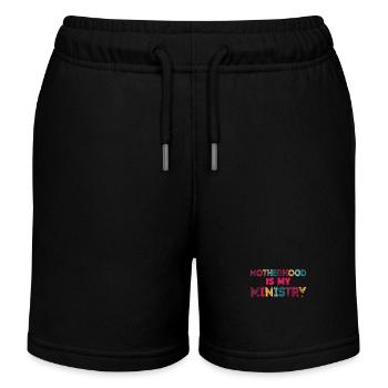 La maternité est mon ministère - Short de jogging enfant bio Stanley/Stella - noir - Devant