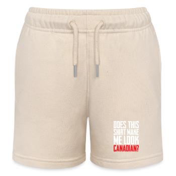 Does This Make Me look Canadian Funny Love Canada - Kinder Organic Joggingshorts Mini Bolter von Stanley/Stella - Natur - Vorne