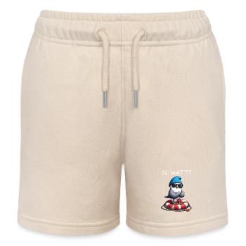 Hamburg Hamburger Möwe Watt Wattenmeer Lustig - Kinder Organic Joggingshorts Mini Bolter von Stanley/Stella - Natur - Vorne