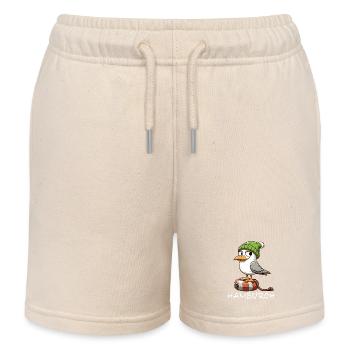 Hamburg Möwe Nordsee Hamburger Küste Meer Lustig - Kinder Organic Joggingshorts Mini Bolter von Stanley/Stella - Natur - Vorne