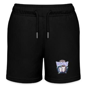 Hedgehog Hugs - Kids Organic Sweat Shorts by Stanley/Stella - black - Front