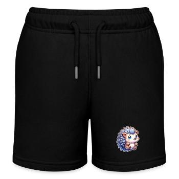 Igel - Kinder Organic Joggingshorts Mini Bolter von Stanley/Stella - Schwarz - Vorne